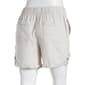 Womens Per Se 5in. Solid Linen Shorts - image 2