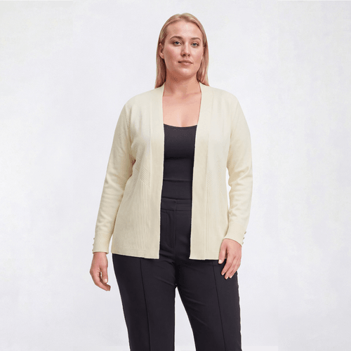 Plus Size 89th & Madison Variegated Straight Hem Cardigan - image 