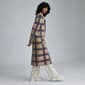 Womens NVLT Single Breasted Plaid Coatigan - image 2