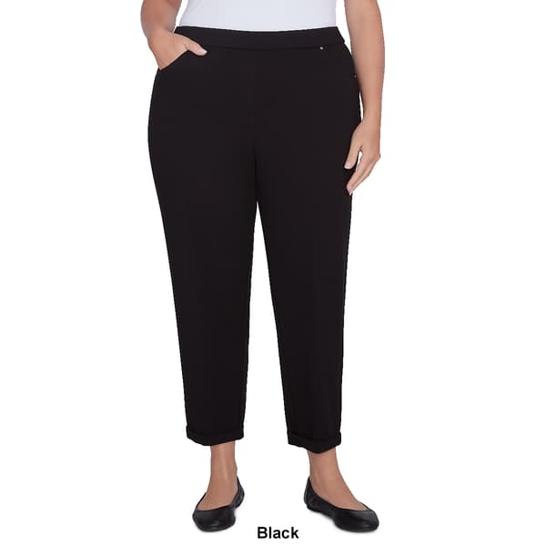 Plus Size Alfred Dunner Romancing The Stone Cuffed Ankle Pants