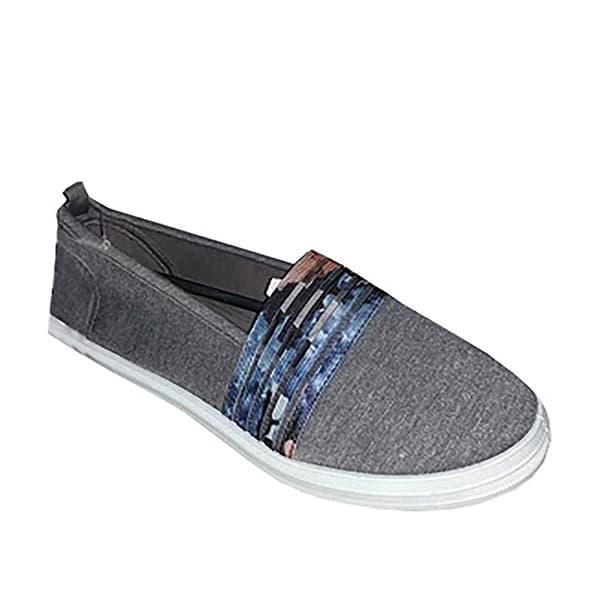 Womens Take A Walk Floral Band Slip On Fashion Sneakers - image 