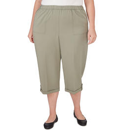 Plus Size Alfred Dunner Tuscan Sunset Twill Capri Pants
