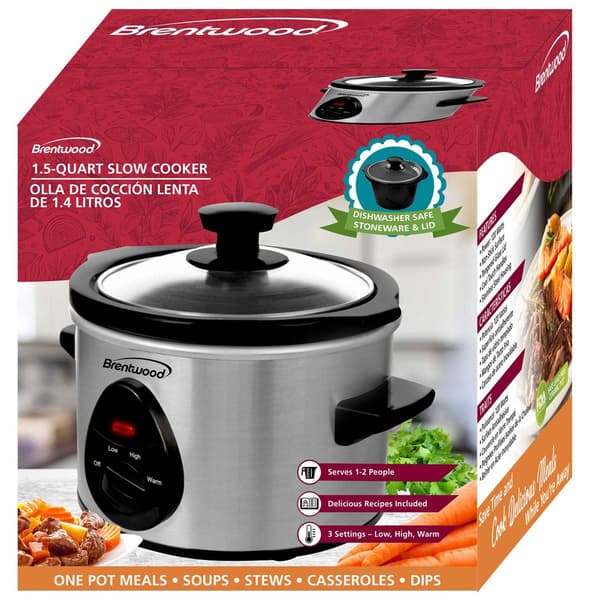 Brentwood&#174; 1.5qt. Slow Cooker