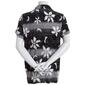 Womens Jeno Neuman Crinkle Knit Floral Casual Button Down - image 2