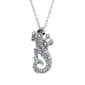 Crystal Kingdom Silver-Tone AB Crystal Lizard Pendant - image 1