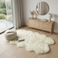 HomeRoots Natural Genuine Sheepskin Handmade Area Rug - image 1