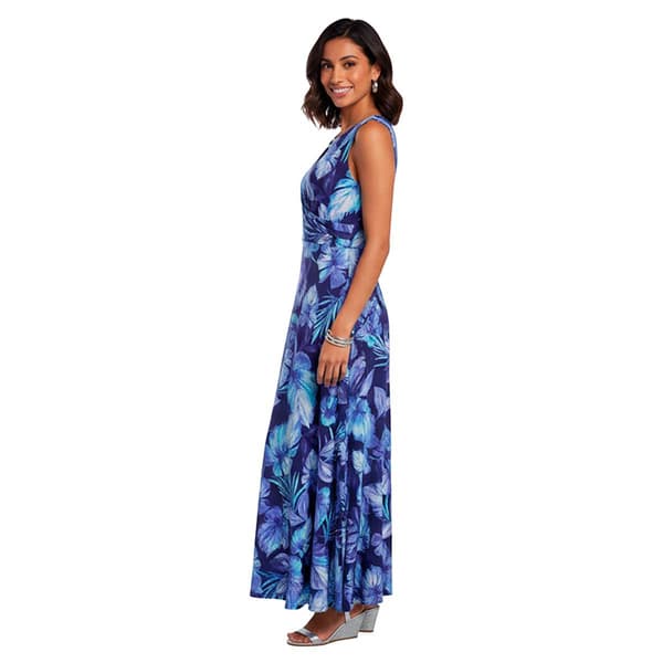 Womens Harper 241 Sleeveless Leaf Keyhole Neck Maxi Dress