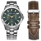 Mens Geoffrey Beene Green Dial Watch Set - GBS8108SLBN - image 1