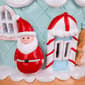 National Tree 8in. Santa Cake House w/ LED Lights - image 3