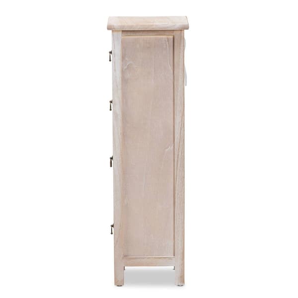 Baxton Studio Seanna Multi-Colored Wood 4-Drawer Storage Unit