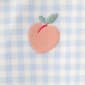 Baby Girl (NB-9M) Carter''s® Peach Gingham 2 Way Zip Pajamas - image 5