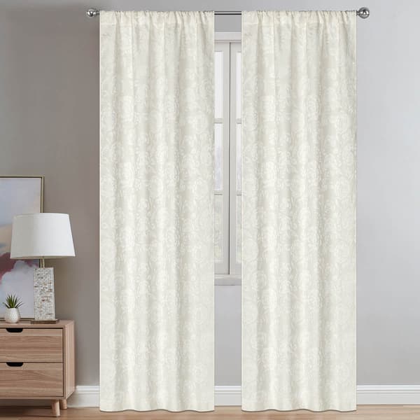 Laura Ashley&#40;R&#41; Annaleigh Jacquard Rod Pocket Panel Curtain - image 