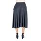 Womens 24/7 Comfort Apparel Pleated Elastic Waist Midi Skirt - image 2