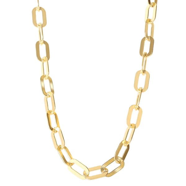Ellen Tracy Gold Plated over Sterling Silver Link Chain Necklace