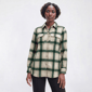 Womens Mountain Ridge Plaid Twill Shacket - Reflecting Pond - image 1