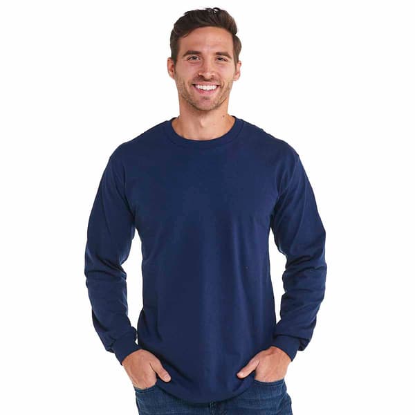 Mens Starting Point(R) Solid Long Sleeve Jersey Tee - image 
