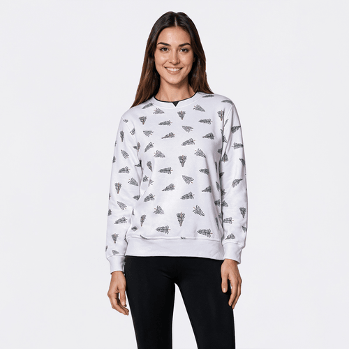 Petite Hasting & Smith Christmas Trees Sweatshirt - image 