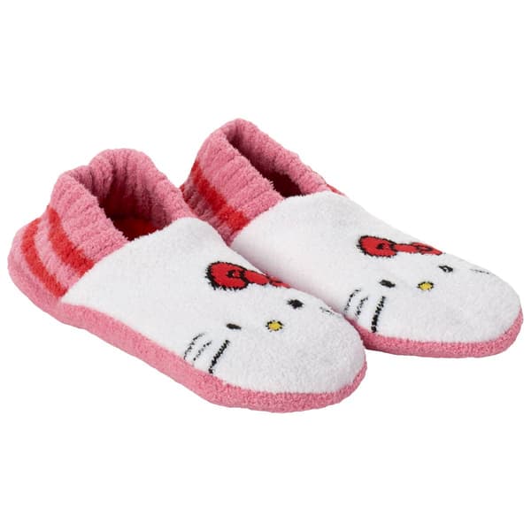 Womens Hello Kitty Micro Knit Slipper Socks