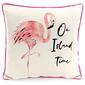 Jordan Manufacturing On Island Time Flamingo Outdoor Throw Pillow - image 1