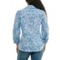 Womens Zac & Rachel 3/4 Sleeve Paisley Casual Button Down - image 2