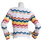 Juniors Poof! Lana Crochet Pullover Sweater - image 2