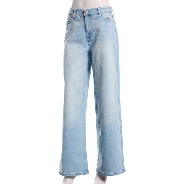 Juniors Celebrity Pink High Rise Baggy Wide Leg Jeans - image 