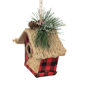 Northlight Buffalo Plaid Hanging Bird House Christmas Ornament - image 6