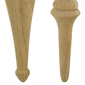 Northlight 2pk. Natural Wood Finial Christmas Tree Ornaments - image 5