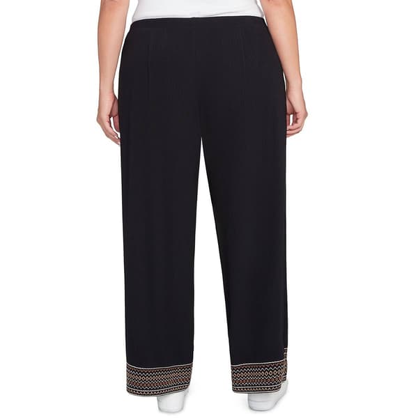 Plus Size Ruby Rd. New Neutrals Pull On Ribbed Slinky Pants