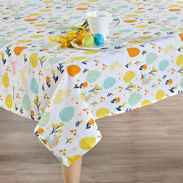 Bunny Egg Grid Tablecloth - image 
