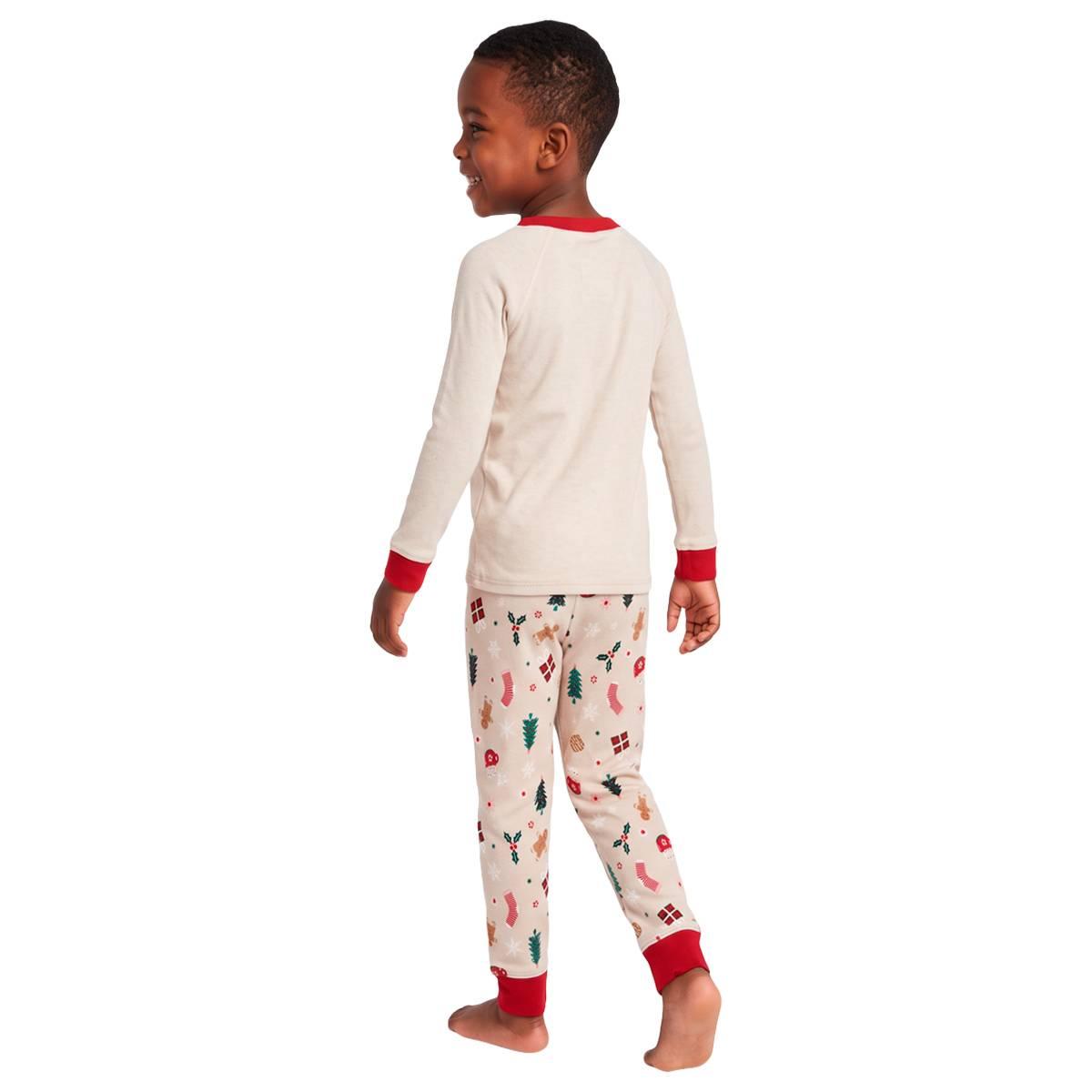 Toddlers Jaclyn Long Sleeve Feliz Navidad Winter Pajama Set