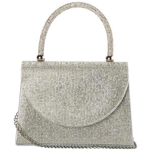 D''Margeaux Top Handle Rhinestones Glitter Clutch