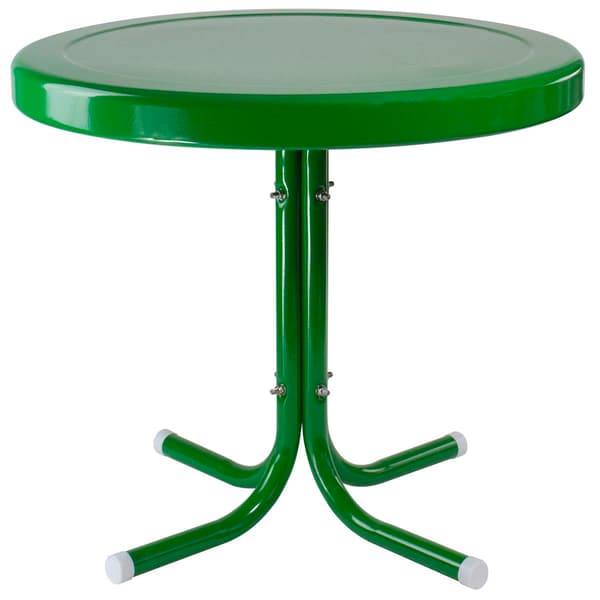 Northlight Seasonal 22in. Retro Tulip Side Table - Green - image 