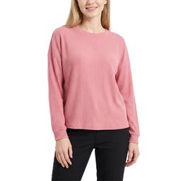 Womens NY Collection Long Sleeve Solid Hacchi Pullover