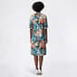 Womens Cocomo Roll Tab Sleeve Floral Gomez Shift Dress - image 3