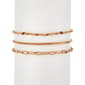 Design Collection Gold Plated Small Paper Clip Bracelet Set - image 1