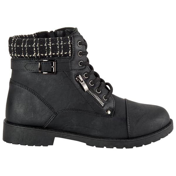 Womens Wanted Lace Up Military Ankle Boots