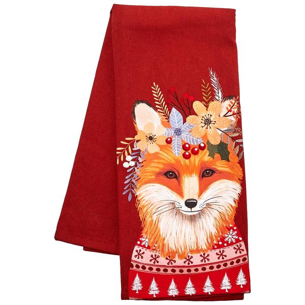 Kay Dee Holiday Flowers Everywhere Bear Dual Purpose KitchenTowel - image 