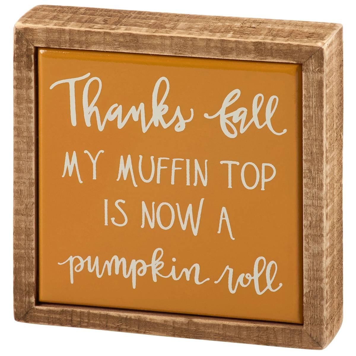 Primitives By Kathy Box Sign Mini - Thanks Fall
