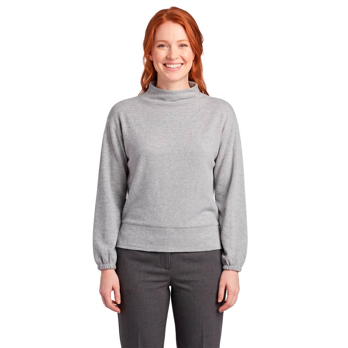 Plus Size Architect® Long Sleeve Funnel Neck Hacci Sweater
