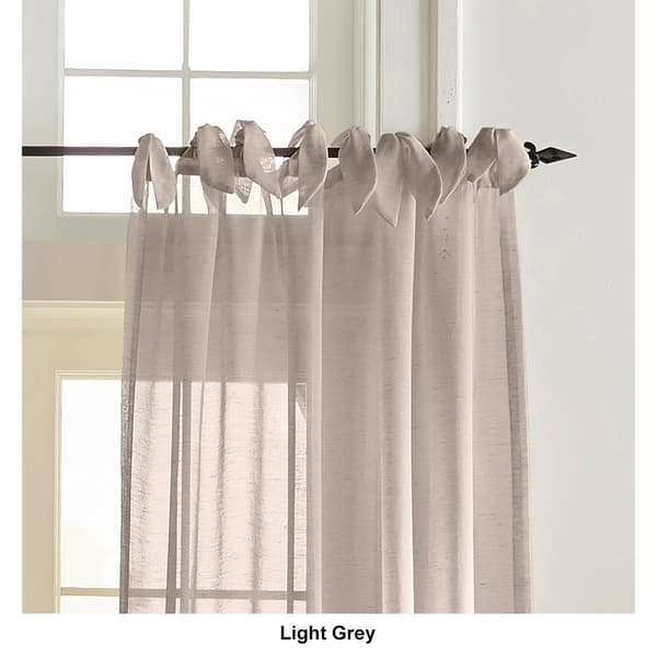 Elrene Vienna Tie-Top Sheer Window Curtain
