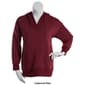 Juniors No Comment Oversize Rib V-Neck Hooded Sweatshirt - image 4