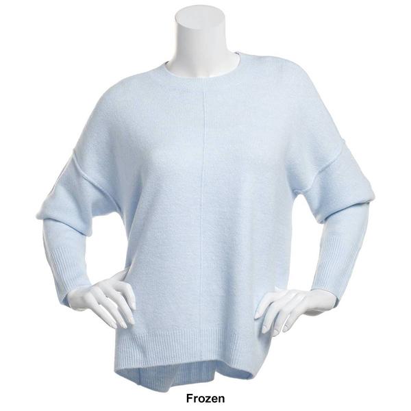 Womens Vince Camuto Solid Long Sleeve Crewneck Pullover