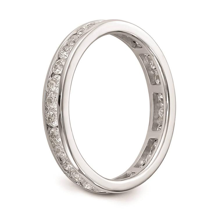 Pure Fire 14kt. White Gold Lab Grown 1ctw. Eternity Band