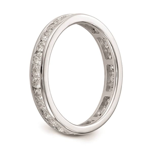 Pure Fire 14kt. White Gold Lab Grown 1ctw. Eternity Band