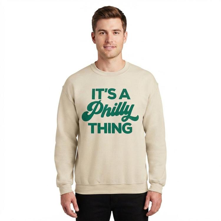 Mens Tailgate Philadelphia Football A Philly Script Sweatshirt