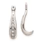 Pure Fire 14kt. White Gold Lab Grown Diamond Hook Earring Jackets - image 1