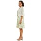 Petite Perceptions Short Sleeve Tie Jacket with Print Dress - image 4