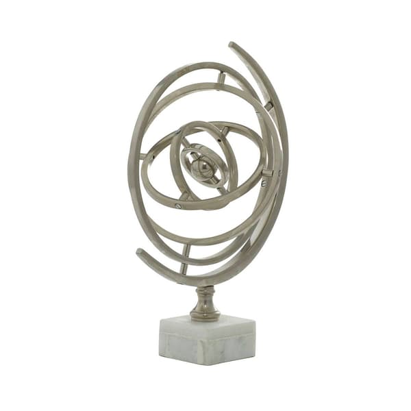 9th &amp; Pike® Silver Aluminum Glam Armillary