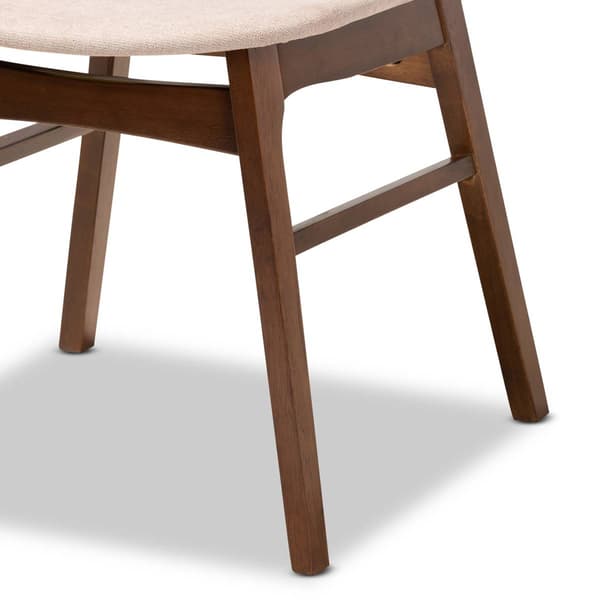 Baxton Studio Pearson Light Beige/Walnut Brown 5pc. Dining Set